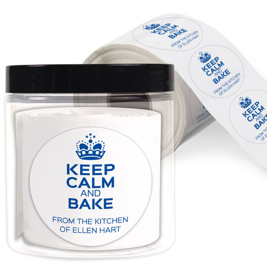 Keep Calm and Bake Gift Stickers